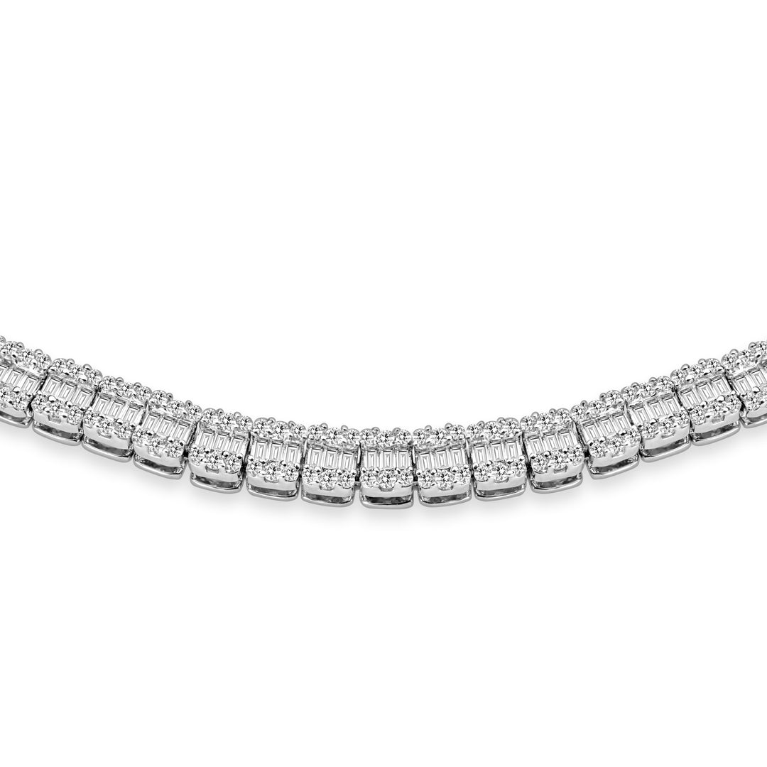 Baguette & Round Diamond Bracelet